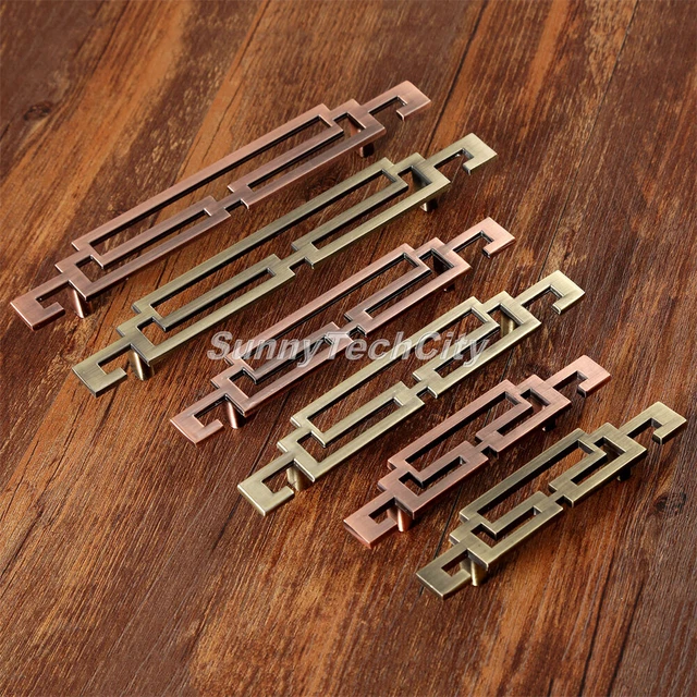 4x Retro Cabinet Pull Handles Kitchen Drawer Dresser Door Cupboard Closet Knobs