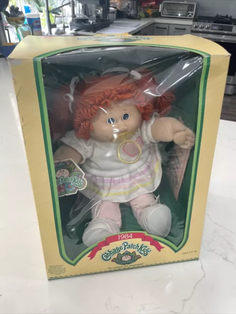 Vintage 1984 Cabbage Patch Kids Doll Marlena Elsa - In Original Box Coleco New