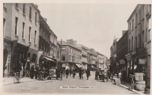 a irish main street tipperary eire old antique postcard ireland collecting