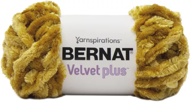 Spinrite Bernat Samt Plus Stricken Yarn-Golden Moos