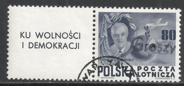 Poland stamps 1950 MI 617  GROSZY Ovpt  CANC  VF