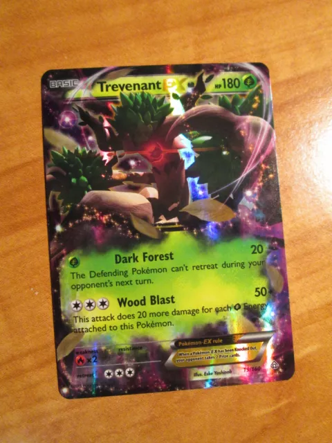 PL Pokemon TREVENANT EX Card PRIMAL CLASH Set 19/160 XY X and Y Ultra Rare PLAYD