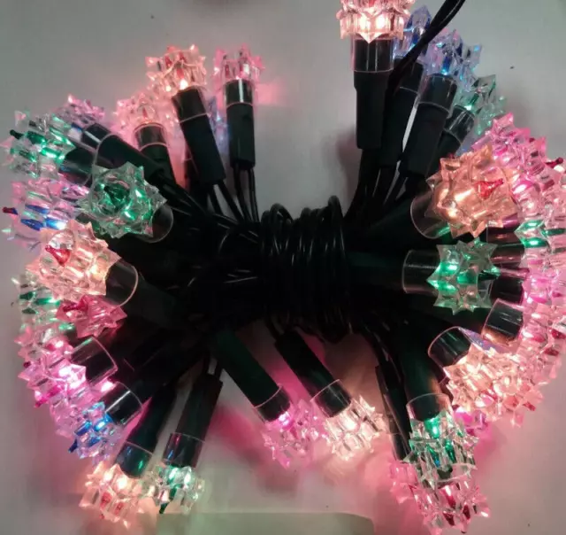 ANCIENNE GUIRLANDE DE Noel 50 Lampes Non Clignotante Vintage EUR 20,99