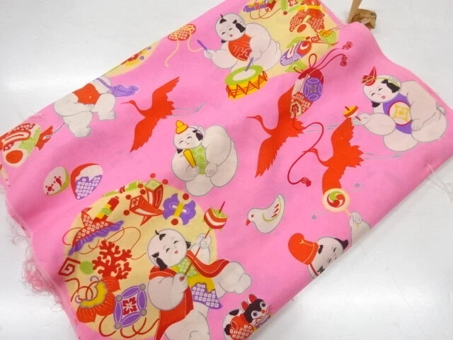 45387# Japanese Kimono / Araihari For Girls Juban / Gosho Doll