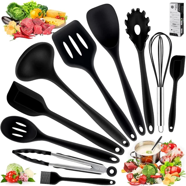 Utensili Da Cucina, 10 Pezzi Di Utensili Da Cucina in Silicone, Include Portaute