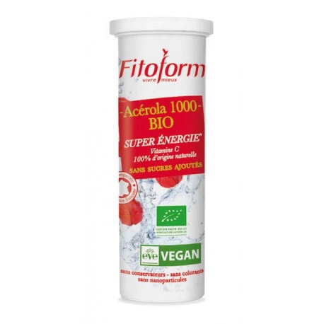 ACEROLA 1000 Bio sans Sucre Ajouté