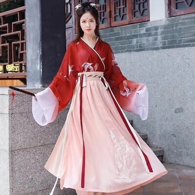 Fairy Clothing Hanfu Dress Ragazza Antica Cinese Top Skirt Cosplay Costume Tang