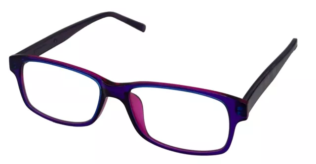 Converse Mens Purple Ophthalmic Soft Rectangle Plastic Frame Q600. 53mm