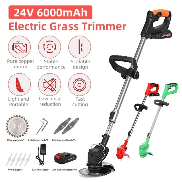 ELECTRIC GRASS TRIMMER Weed Eater Edger Lawn Mower Cordless String