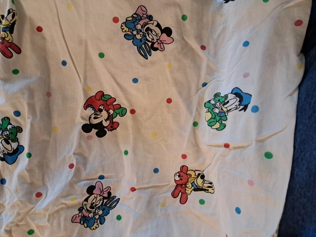 Vintage Dundee Disney Babies Mickey & Friends Stretch End fitted Crib Sheets (2)