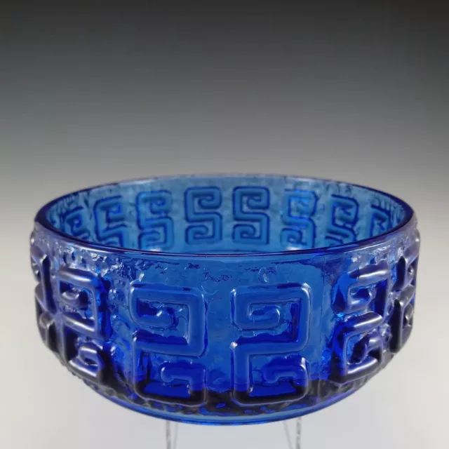 Riihimaki #5330 Riihimaen Blue Glass 'Taalari' Bowl