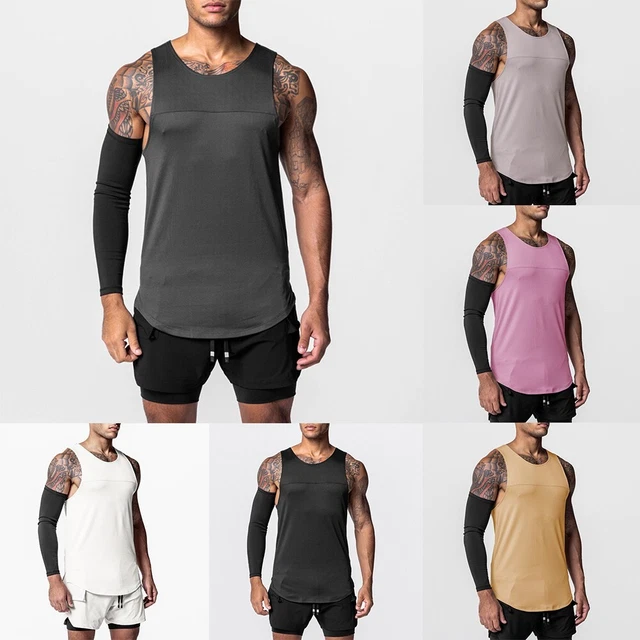 Gilet sportivo canotta da uomo fitness allenamento palestra muscolo calcio camic