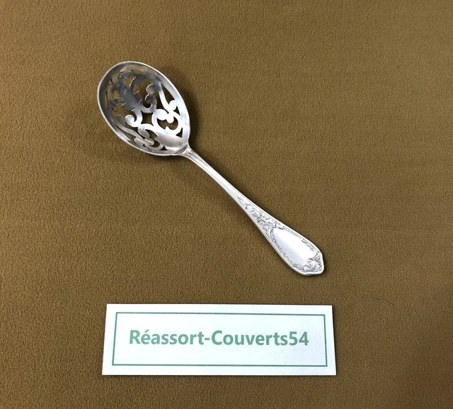 Cuillère à Olives Vintage Métal Argenté – Années 60-80, Ustensile De Table
