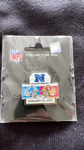49ers vs Detroit Lions 2024 NFC Championship Playoffs Game Day Pin