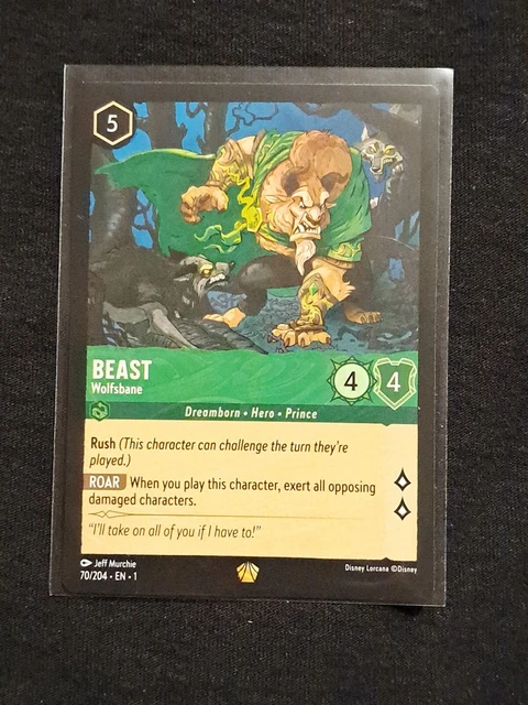 Disney Lorcana - Beast - First Chapter - 70/204 - Legendary Non Holo