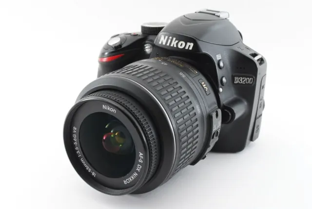 Nikon D3200 24.2MP DSLR + AF-S DX 18-55mm Lens From Japan 【TOP MINT SC 7%】#574