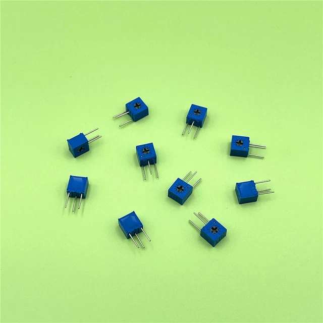 20pcs 3362X 100 to 500K Ohm Cermet Trimmer Potentiometer Variable Resistor 3-Pin