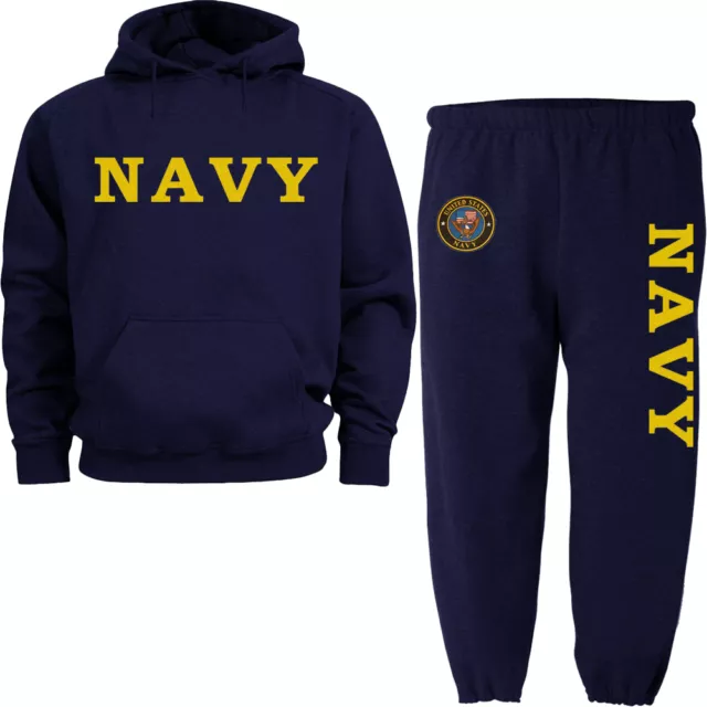 US Navy sweatpants sweatshirt hoodie Navy sweats tracksuit jogging set warm-ups