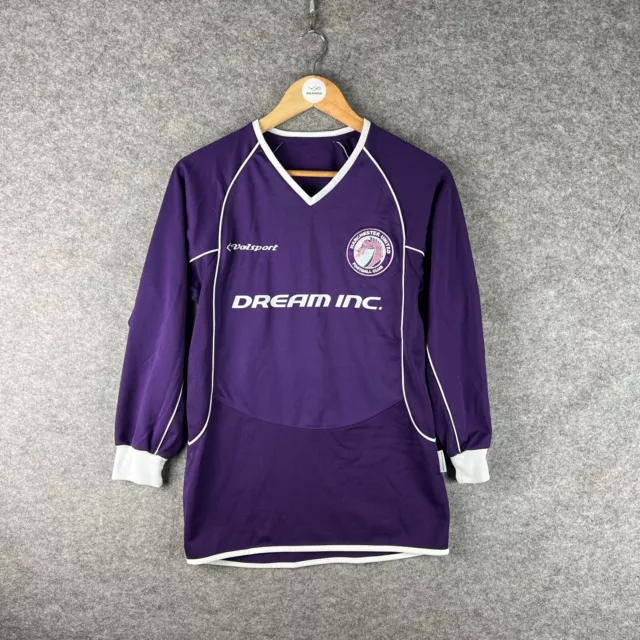 Harchester United Football Shirt Mens XS Purple Home Long Sleeve Dream Team