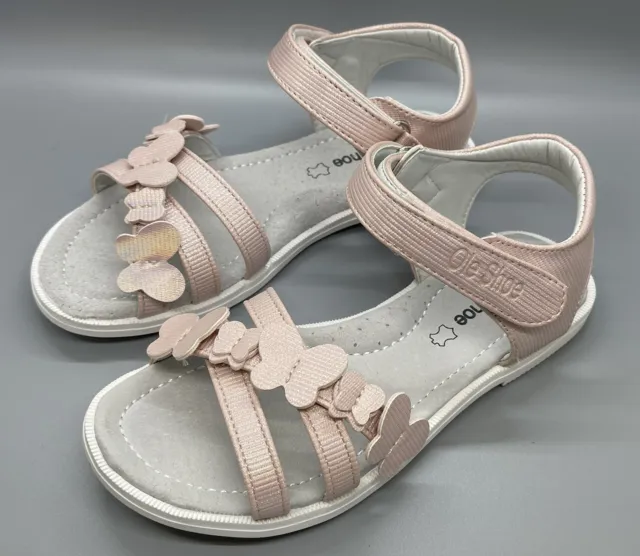 New Girls Kids Pink Butterfly Sandals US 13 Size