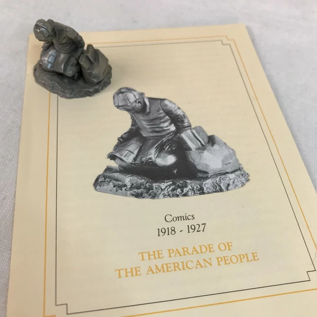 Saturday Evening Post Parade Of American People Pewter : "COMICS" 1981 FIGURE