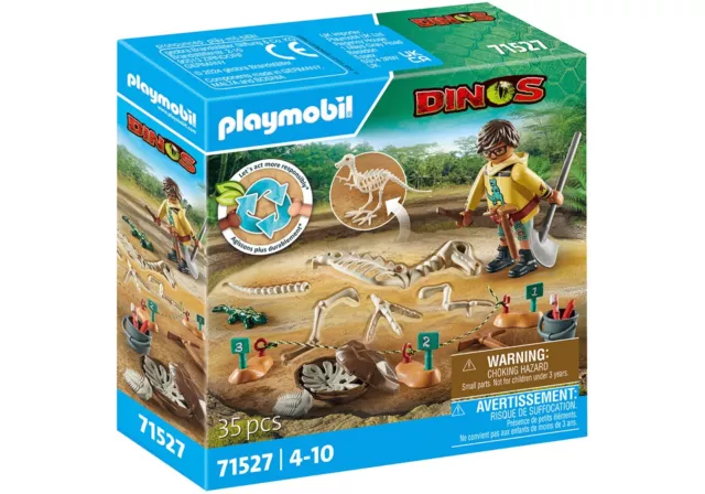 Playmobil Dinos 71527 Ausgrabungsstätte mit Dino-Skelett NEU / OVP