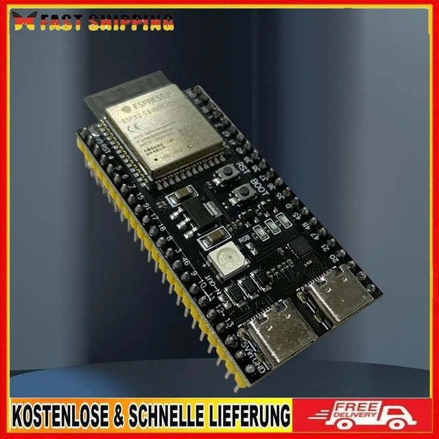 ESP32/ ESP32-S3/ESP32-C3 Entwicklungsboard Dual Typ-C (N16R8 geschweißt)