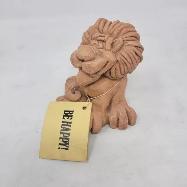 Vintage Big Paw Lion Ceramic Figurine - KB 1973, Kersten Brothers w/ Tag w1