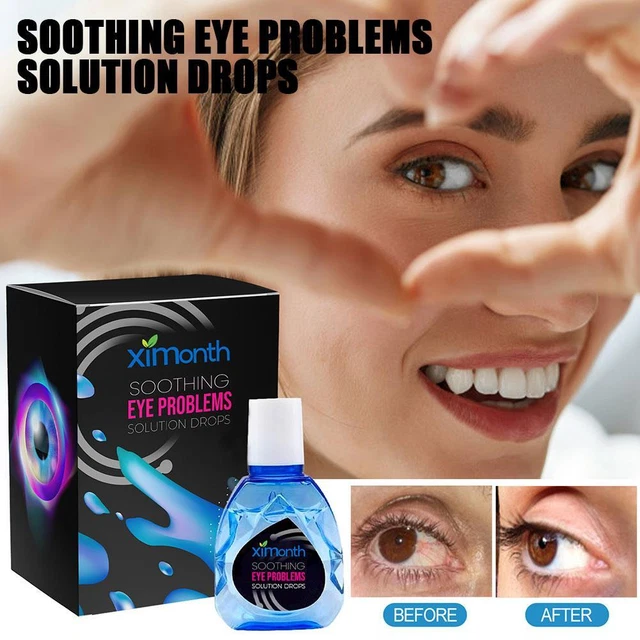 Soothing Eye Drops, Eye Care Brightening Solution 10ml D3W8