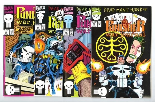 Punisher War Journal (1988) #45,46,47,48 Avg Nm Marvel Comics