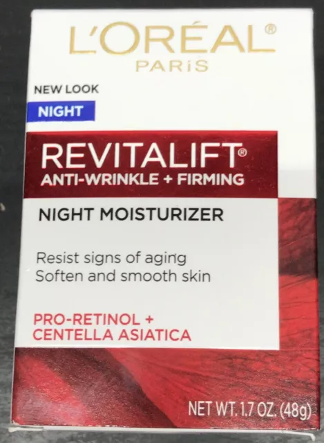 L'OREAL PARIS REVITALIFT ANTI-WRINKLE + FIRMING  NIGHT MOISTURIZER 1.7OZ (f2)