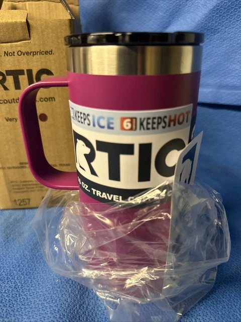 Stainless Steel 16 oz Insulated Travel Coffee Mug Cup RTIC W/ Handle 2