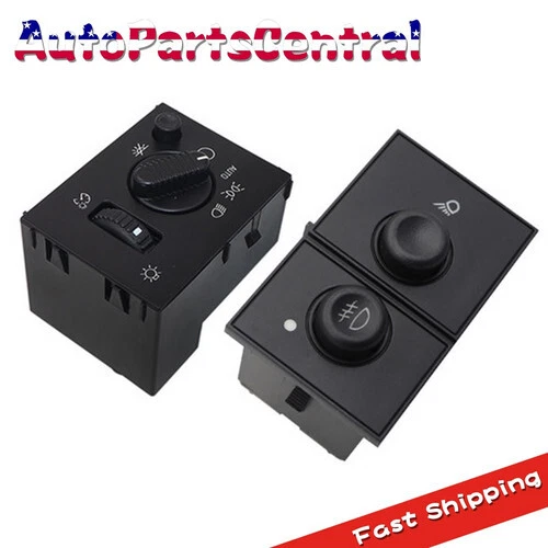 2X FOG LIGHT Switch & Headlight Switch fit Chevy Silverado GMC Sierra