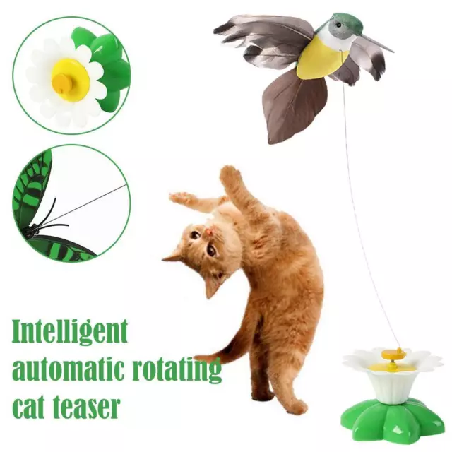 360 Rotating Auto Interactive Cat Wand Toy For Indoor PlaytimE1 χη