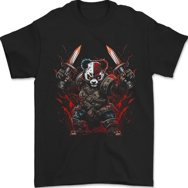 T-shirt Homme Coton Gildan Samouraï Crâne - Modèle 5000, Coupe Loose, Pour Sport Ou Casual