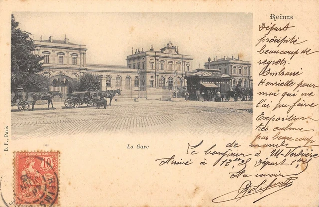 Cpa 51 Reims La Gare