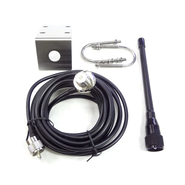 VHF MARINE ANTENNA 156163Mhz Rubber Mast Aerial with 5M RG58 Cable