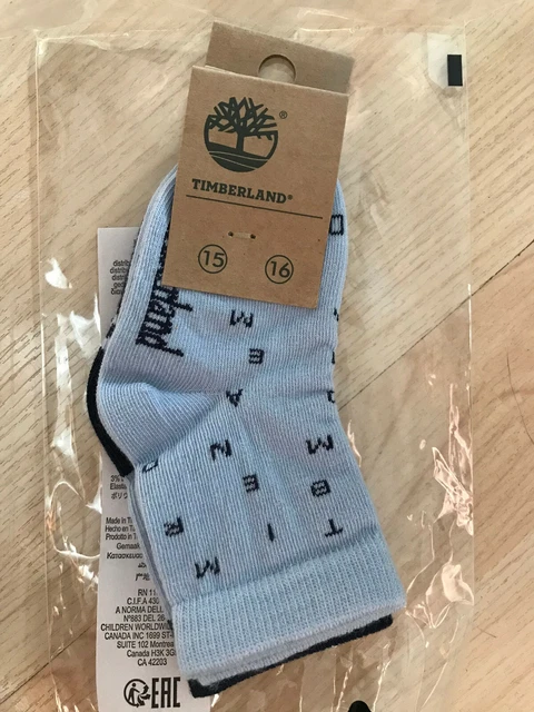 Timberland lot de 2 chaussettes bébé garçon Taille 15 16 coton mélangé