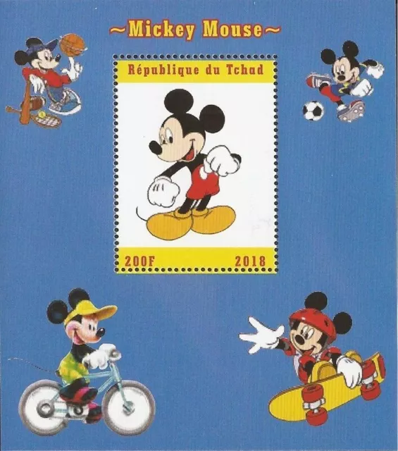 2018 Mickey Mouse - Stamp Souvenir Sheetlet collectors stamps Walt Disney