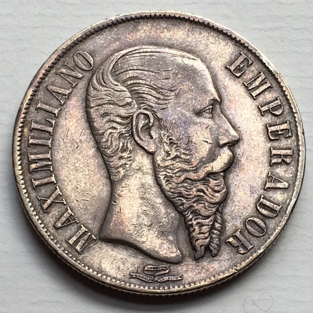 #E7230 - Mexico - Empire of Maximilian : Silver Peso 1866 Mo - KM# 388 #E7230 - Mexico - Empire of Maximilian : Silver Peso 1866 Mo - KM# 388