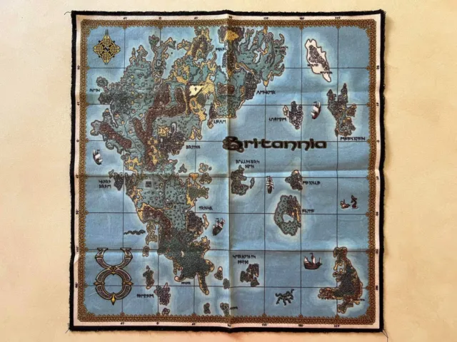 Ultima Online Cloth Map Britannia - LIKE NEW