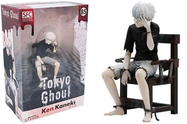 Xinchangda Tokyo Ghoul - Figurine Kaneki Ken - Collection en PVC - 22 cm - Décoration de bureau - Cadeau pour les fans d'anime