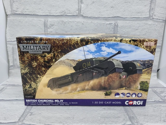 Char Churchill British Army Hollande 1944 - Maquette Corgi Classics 1/50 Avec Figurines, Neuve