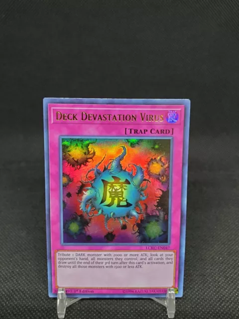 Deck Devastation Virus LCKC-EN047 Ultra Rare 1st Edition NM Yugioh Card