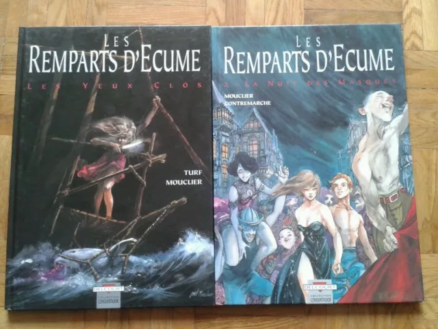 Lot Série Récit complet Les remparts d'écume Tomes 1 & 2 EO TBE Turf Mouclier