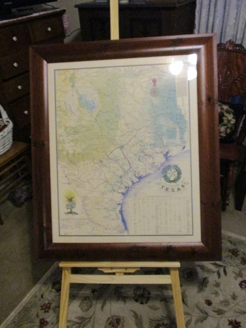 1836 Texas Revolutionary Map  Framed