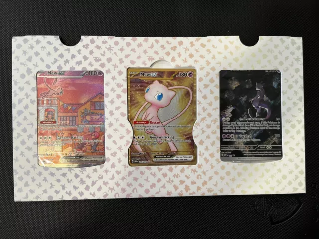 Pokemon 151 Mew & Mewtwo Ultra Premium Collection UPC 3 Card Promo Set