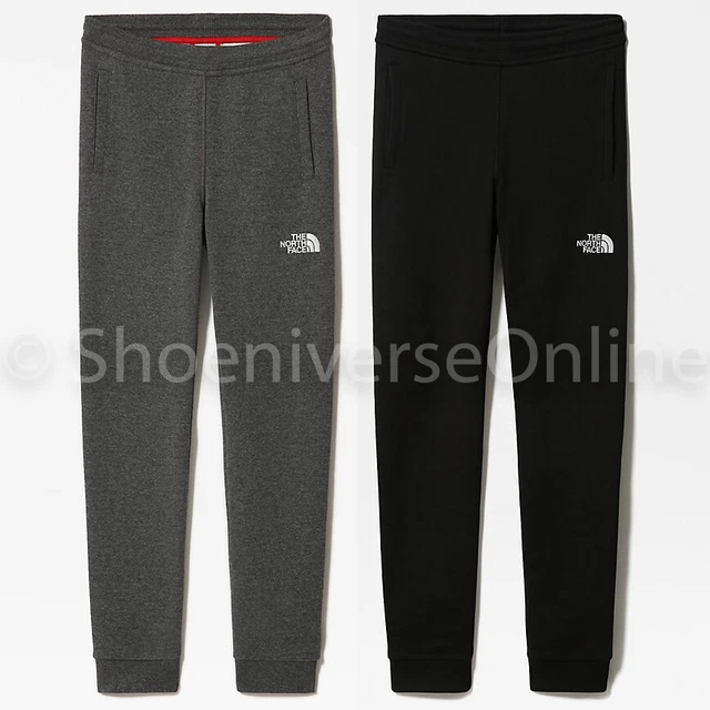 The North Face Ragazzi Pantaloni IN Pile Bambini Cotone Jogging Nero Grigio
