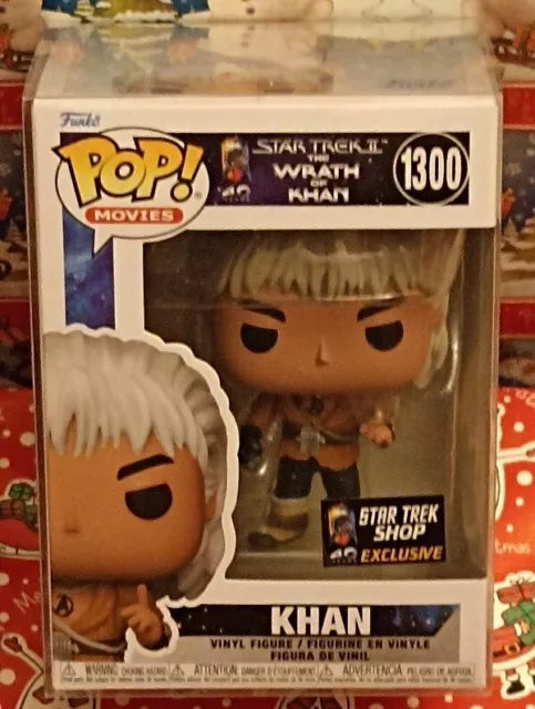 Funko Pop Exclusive Star Trek Wrath Of Khan New Khan Noonien Singh + Protector