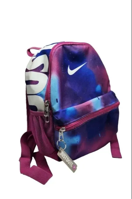 Nike Brasilia JDI Just Do It Kids Mini Backpack Purse Fuchsia Galaxy Bag